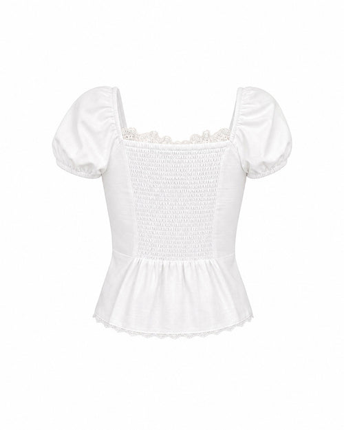 Belle Rosette Embroidered Top - PREORDER