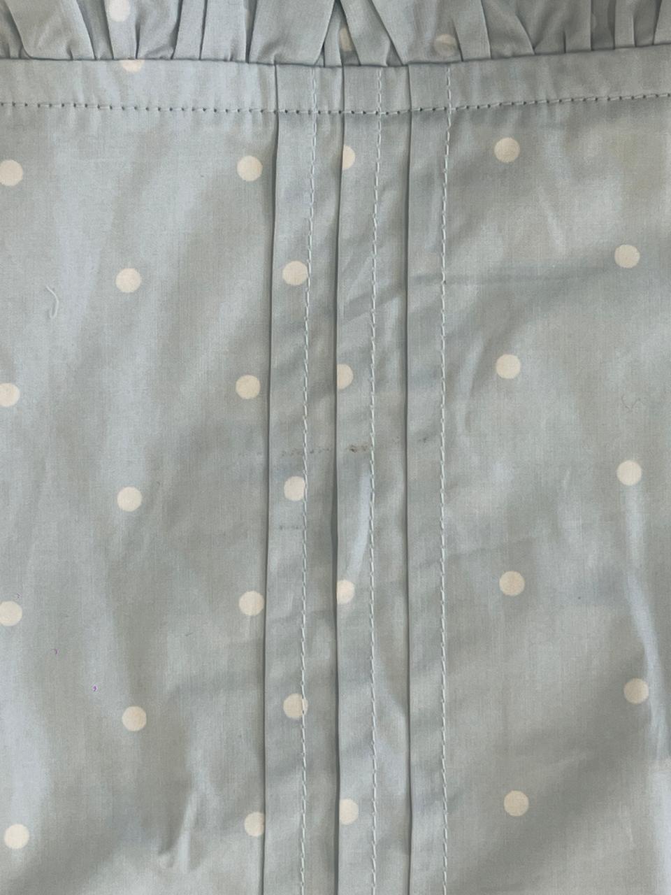 Isabelle Polka Dot Top in Light Blue - REVIVED FINDS