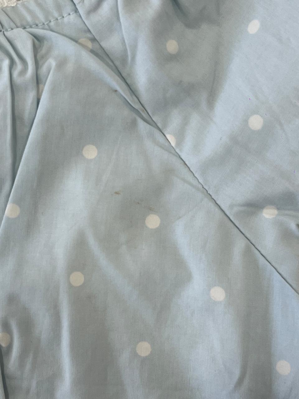 Isabelle Polka Dot Top in Light Blue - REVIVED FINDS