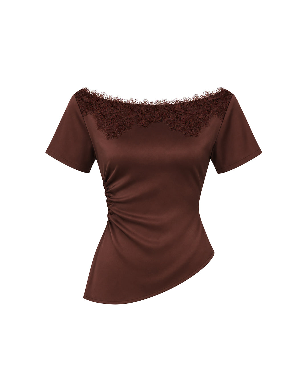 Camille Lace Top in Espresso