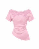 Camille Lace Top in Blush
