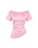 Camille Lace Top in Blush