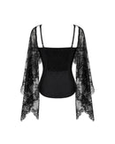 Eternal Muse Dupatta Top in Black