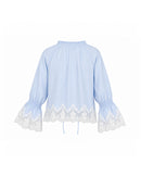 Isadora Lace Top in Sky - PREORDER