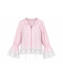 Isadora Lace Top in Blush - PREORDER