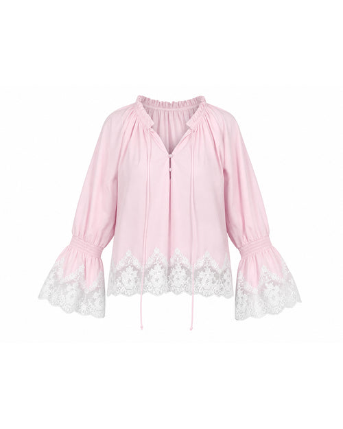 Isadora Lace Top in Blush - PREORDER