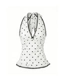 Madeline Halter Top in White