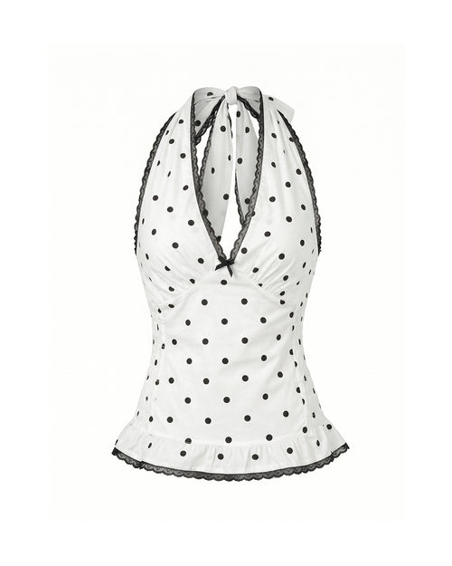 Madeline Halter Top in White