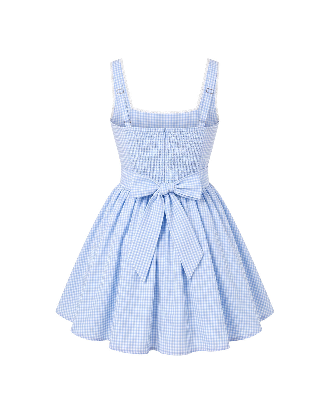 Aurora Princess Dress in Blue Gingham