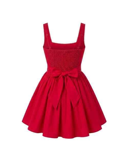Aurora Princess Dress in Crimson