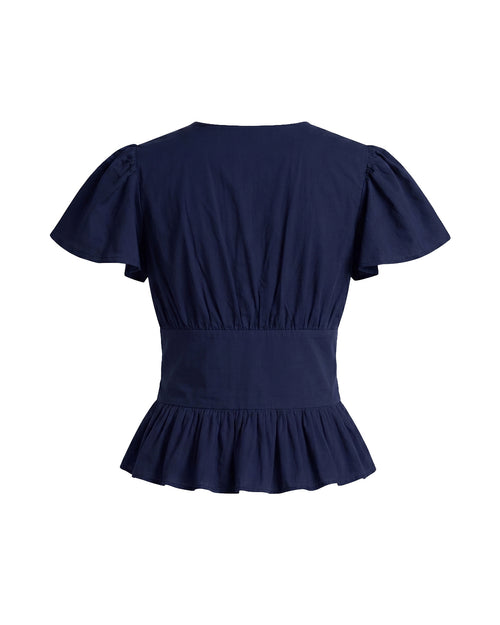 Vivienne Top in Navy- MADE TO ORDER