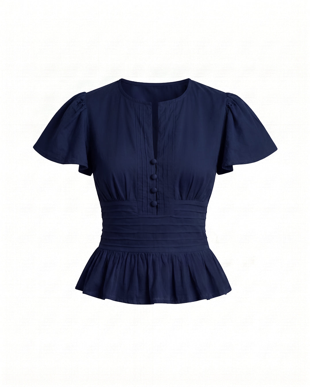 Vivienne Top in Navy- MADE TO ORDER