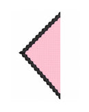 Celine Lace Satin Scarf in Pink Polka Dot