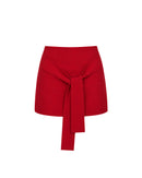 Eleanor Mini Skirt in Crimson