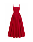 Rosalina Corset Princess Dress in Crimson- MADE TO ORDER