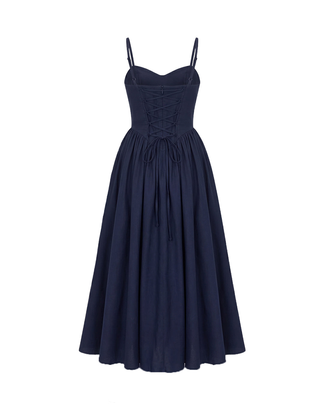 Rosalina Corset Princess Dress in Navy