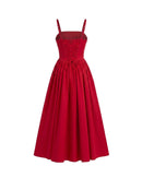 Rosalina Corset Princess Dress in Crimson- MADE TO ORDER
