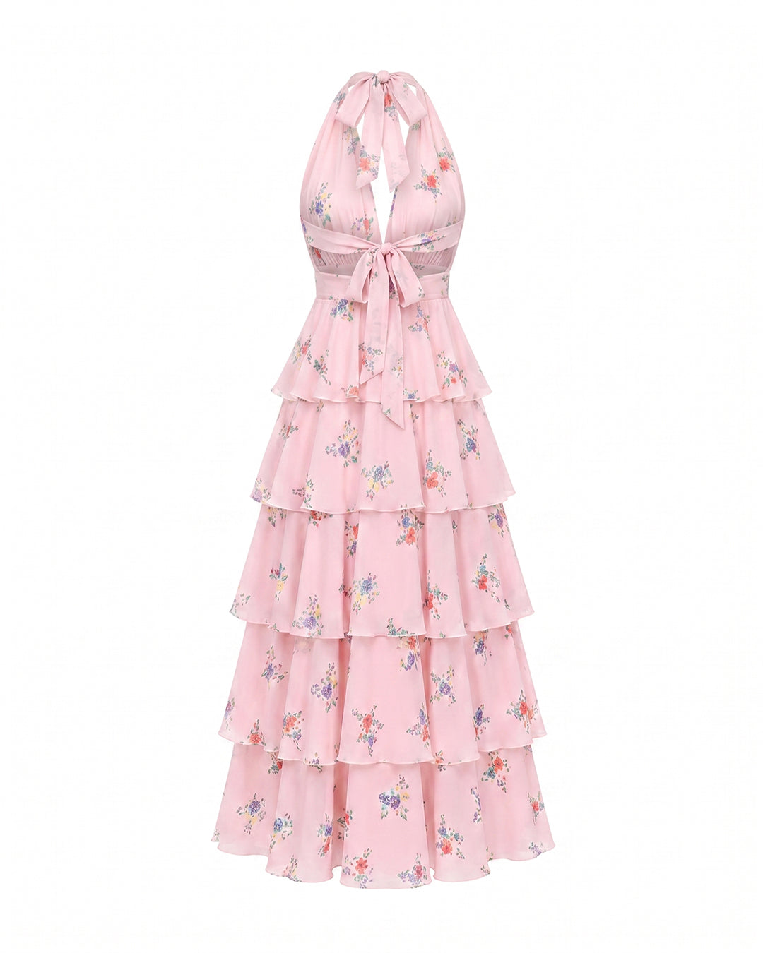 Arabelle Frill Dress in Pink Floral
