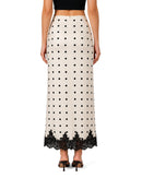 Celine Lace Skirt in Polka Dot