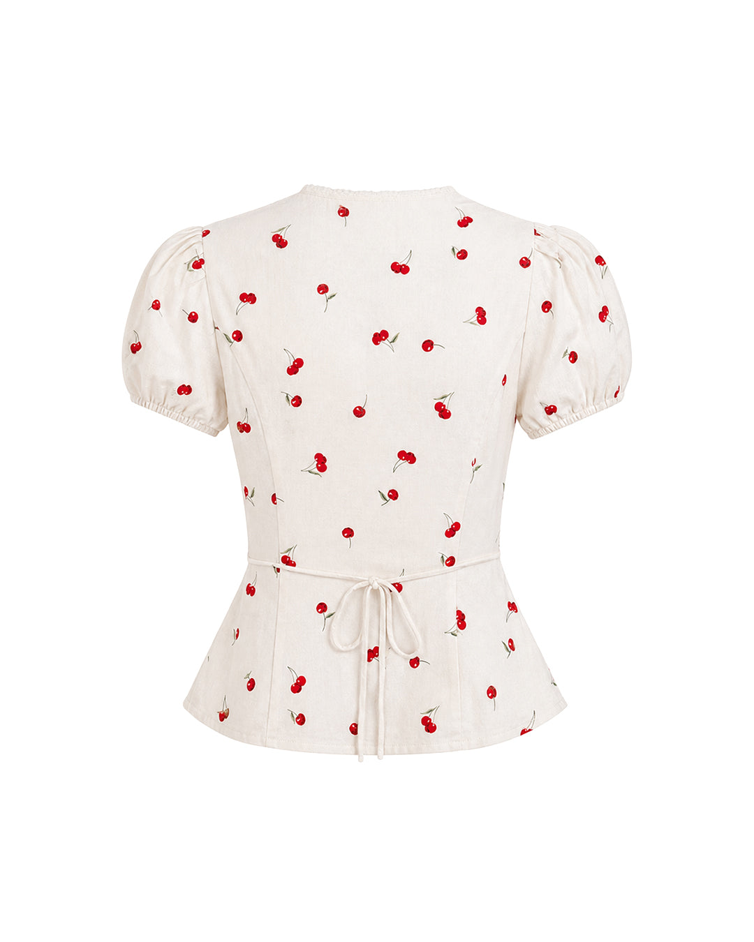 Mon Cherie Scallop Top in Cherry