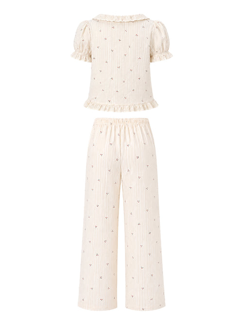 Sleepy Girl Cherry Set in Cream