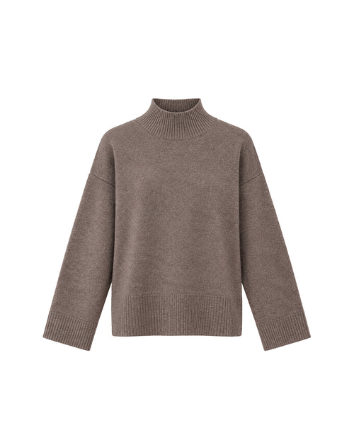Softest Oversized Pullover in Light Brown