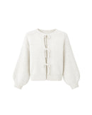 Cozy Tie-Up Cardigan in Cream