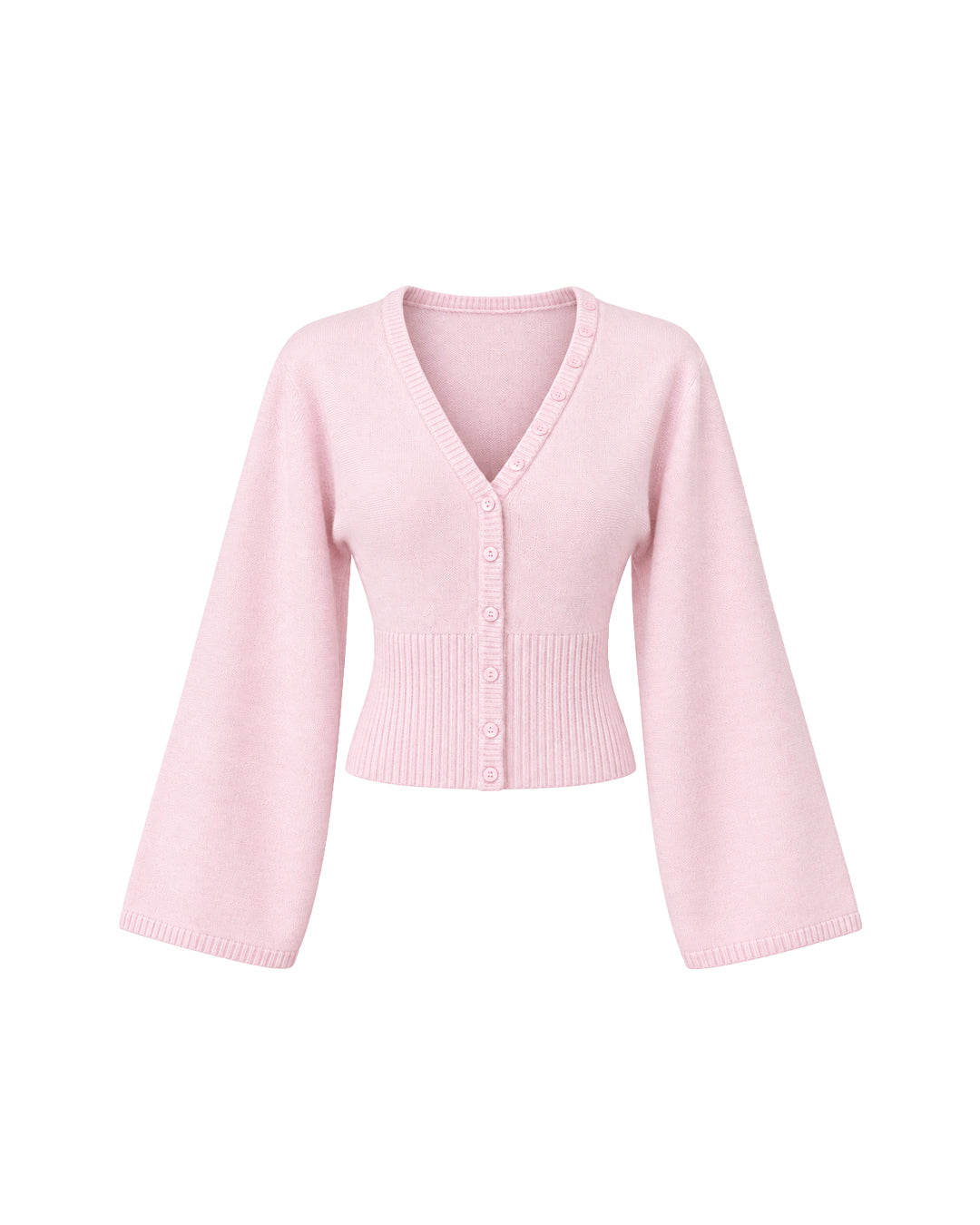 Cinched Cardigan in Blush