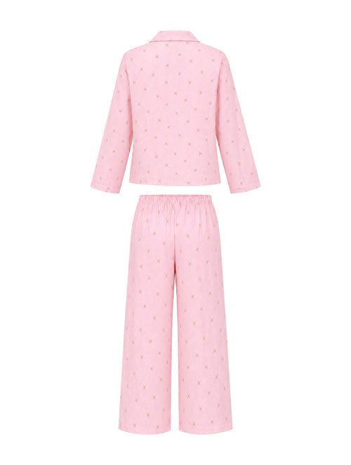 Amour Night Suit Set in Peony