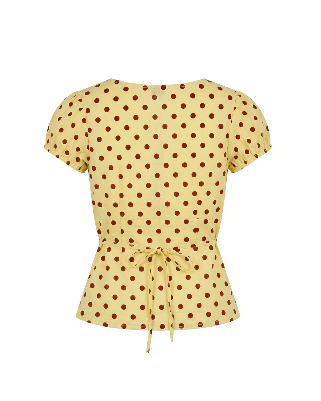 Honey Top in Yellow Polka Dot