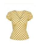 Honey Top in Yellow Polka Dot