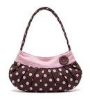 Lucy Bag in Brown Polka Dot-PREORDER