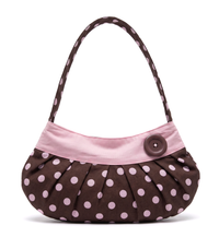 Lucy Bag in Brown Polka Dot-PREORDER