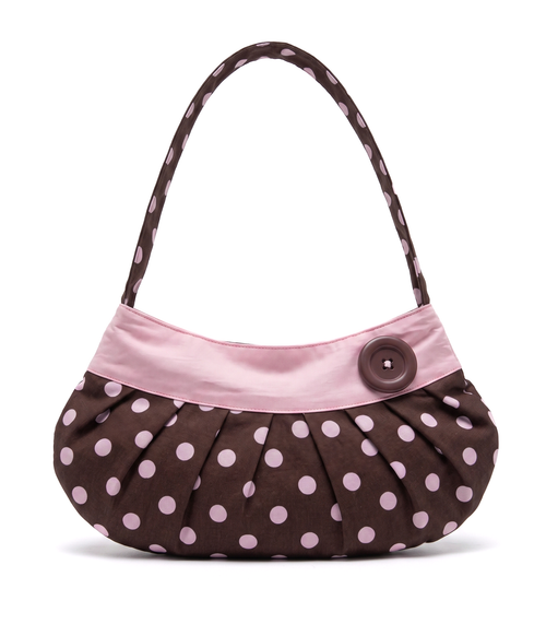 Lucy Bag in Brown Polka Dot-PREORDER