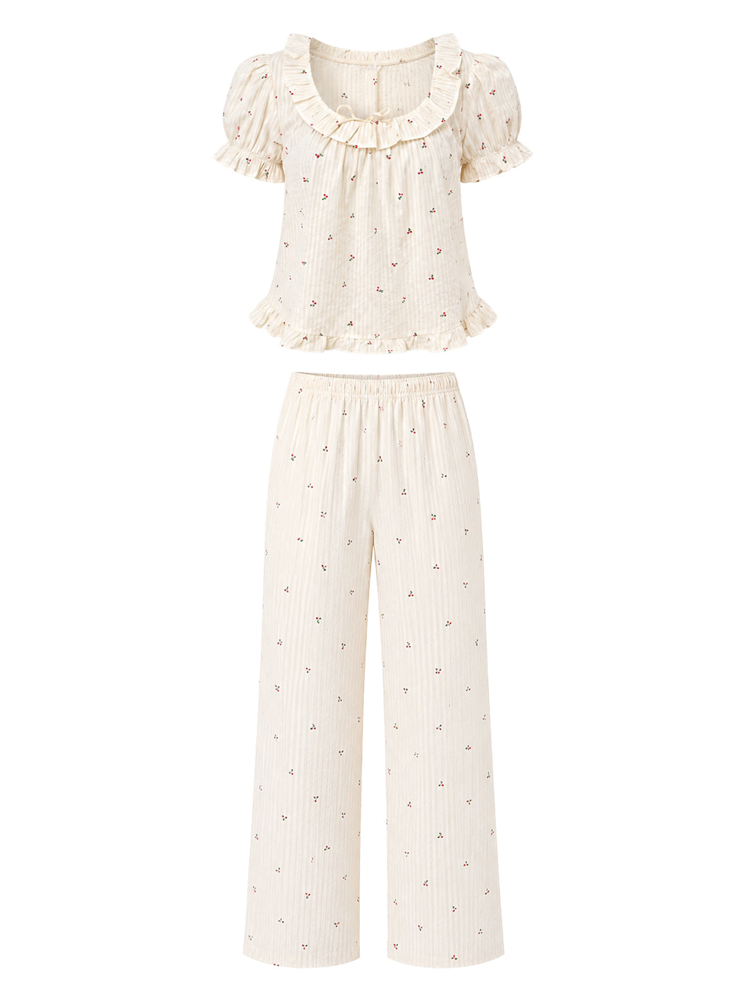Sleepy Girl Cherry Set in Cream