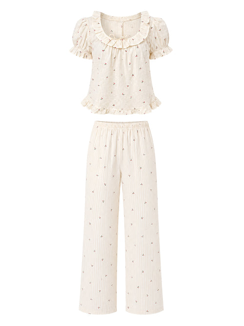 Sleepy Girl Cherry Set in Cream